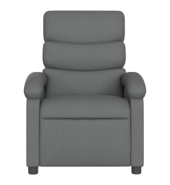 Fauteuil inclinable électrique Gris foncé Tissu