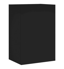 Meubles TV muraux 2 pcs noir 40,5x30x60 cm bois d'ingénierie