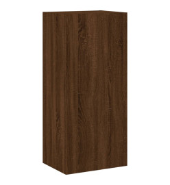 Meuble TV mural chêne marron 40,5x30x90 cm bois d'ingénierie