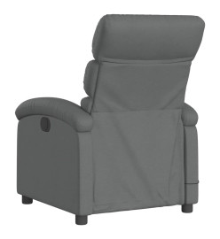 Fauteuil inclinable de massage électrique gris foncé tissu