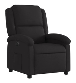 Fauteuil inclinable électrique Noir Tissu