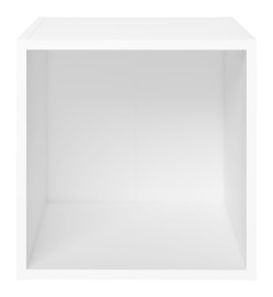 Ensemble de meubles TV 6 pcs Blanc Aggloméré