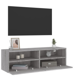 Meuble TV mural sonoma gris 100x30x30 cm bois d'ingénierie