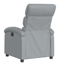 Fauteuil inclinable électrique Gris clair Tissu