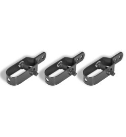 Tendeur de fil clôture à mailles losangées 3 pcs 100 mm gris