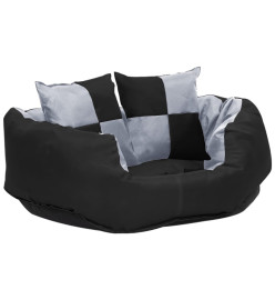 Coussin réversible lavable pour chien Gris et noir 65x50x20 cm