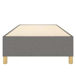Sommier à ressorts de lit Gris foncé 100x200 cm Tissu