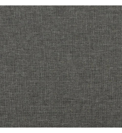 Sommier à ressorts de lit Gris foncé 100x200 cm Tissu