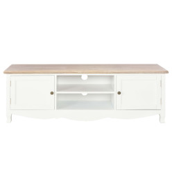 Meuble TV Blanc 120 x 30 x 40 cm Bois