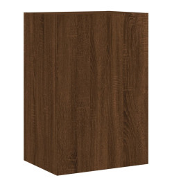 Unités murales TV 6 pcs chêne marron bois d'ingénierie