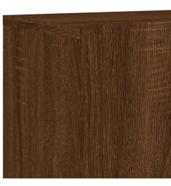 Unités murales TV 6 pcs chêne marron bois d'ingénierie