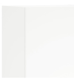 Unités murales TV 4 pcs blanc bois d'ingénierie