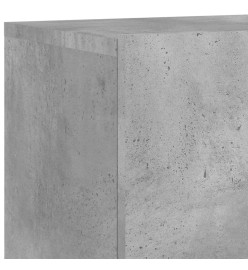 Unités murales TV 5 pcs gris béton bois d'ingénierie