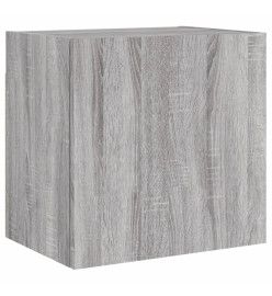 Unités murales TV 4 pcs sonoma gris bois d'ingénierie