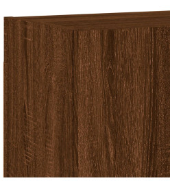 Unités murales TV 5 pcs chêne marron bois d'ingénierie