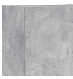 Unités murales TV 4 pcs gris béton bois d'ingénierie