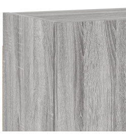 Unités murales TV 4 pcs sonoma gris bois d'ingénierie