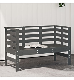 Banc de jardin gris 111,5x53x71 cm bois massif de pin