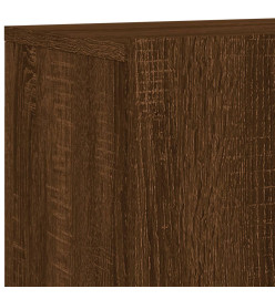 Unités murales TV 6 pcs chêne marron bois d'ingénierie