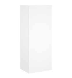 Unités murales TV 4 pcs blanc bois d'ingénierie