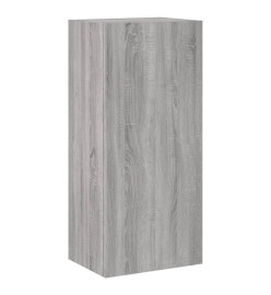 Unités murales TV 5 pcs sonoma gris bois d'ingénierie