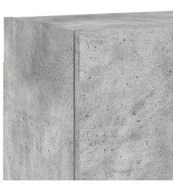 Unités murales TV 5 pcs gris béton bois d'ingénierie