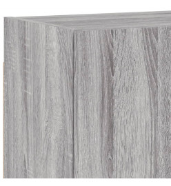 Unités murales TV 6 pcs sonoma gris bois d'ingénierie