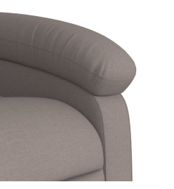 Fauteuil inclinable électrique Taupe Tissu