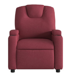 Fauteuil de massage inclinable électrique Rouge bordeaux Tissu