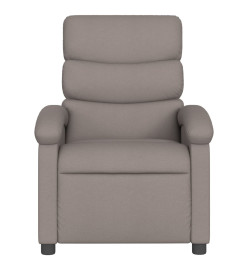 Fauteuil de massage inclinable électrique Taupe Tissu