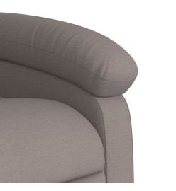 Fauteuil de massage inclinable électrique Taupe Tissu