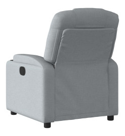 Fauteuil inclinable électrique Gris clair Tissu