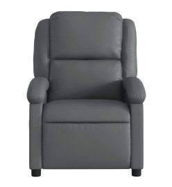 Fauteuil inclinable électrique Gris Similicuir