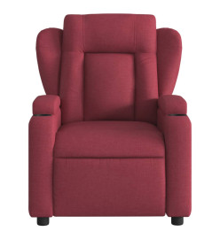 Fauteuil inclinable électrique Rouge bordeaux Tissu