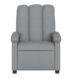 Fauteuil inclinable électrique Gris clair Tissu