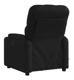 Fauteuil de massage inclinable électrique noir similicuir