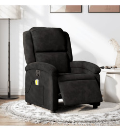 Fauteuil inclinable de massage électrique noir velours