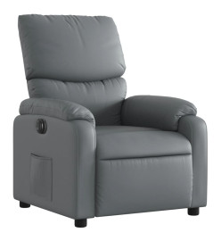 Fauteuil inclinable électrique Gris Similicuir