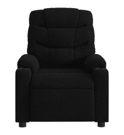 Fauteuil de massage inclinable électrique Noir Tissu