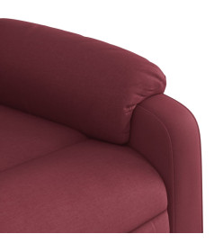 Fauteuil inclinable électrique Rouge bordeaux Tissu