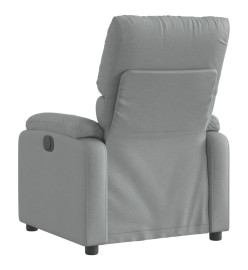 Fauteuil inclinable électrique Gris clair Tissu