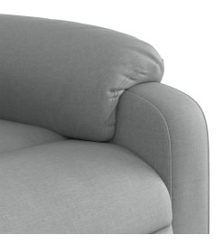 Fauteuil inclinable électrique Gris clair Tissu