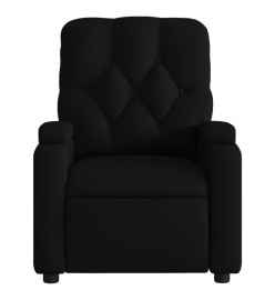 Fauteuil inclinable électrique Noir Tissu