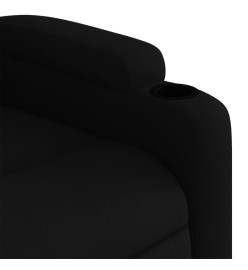 Fauteuil inclinable électrique Noir Tissu