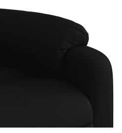 Fauteuil inclinable électrique Noir Tissu