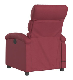 Fauteuil de massage inclinable électrique Rouge bordeaux Tissu