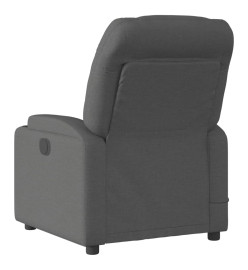 Fauteuil inclinable de massage électrique gris foncé tissu