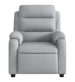 Fauteuil de massage inclinable Gris clair Tissu