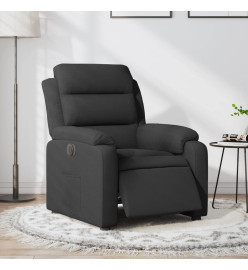 Fauteuil inclinable électrique Noir Tissu