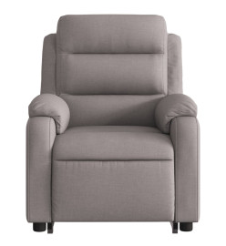 Fauteuil inclinable électrique taupe tissu